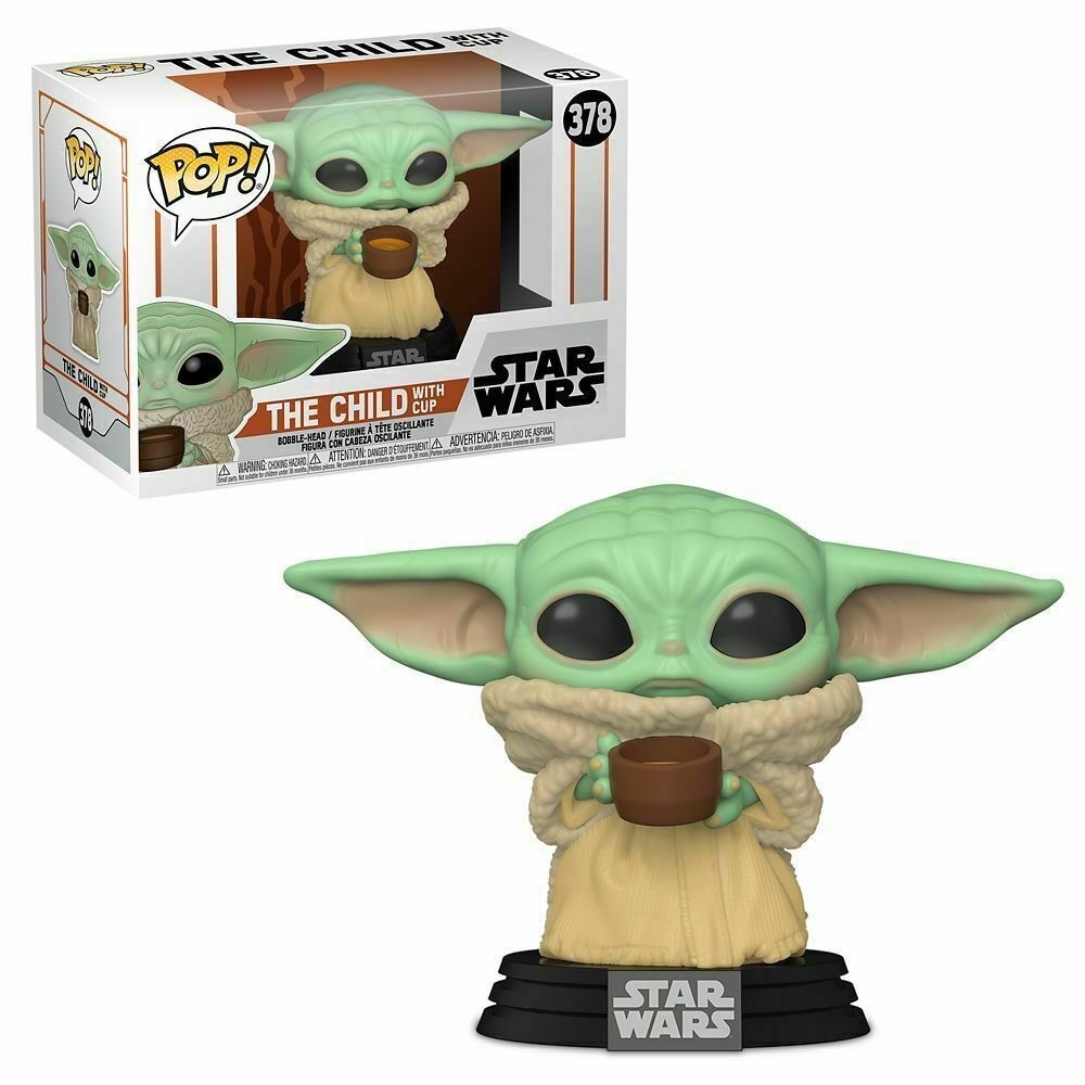 Grogu/The Child funko pop figure in case
